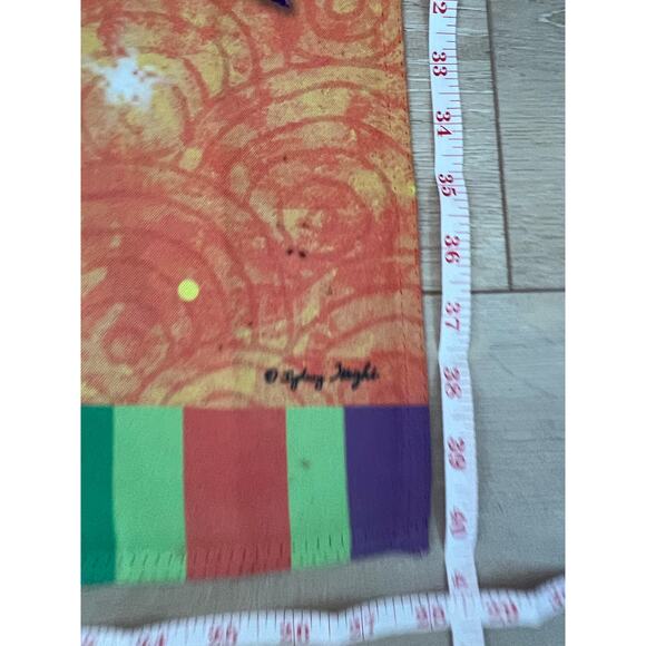 Vintage Outdoor Porch Flag Happy Halloween Black Cat Witch Hat & Spider JL - Picture 8 of 10